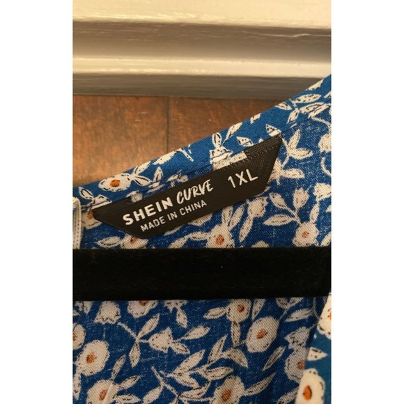 Plus Size Plunging Neck Midi Dress - Picture 3 of 3